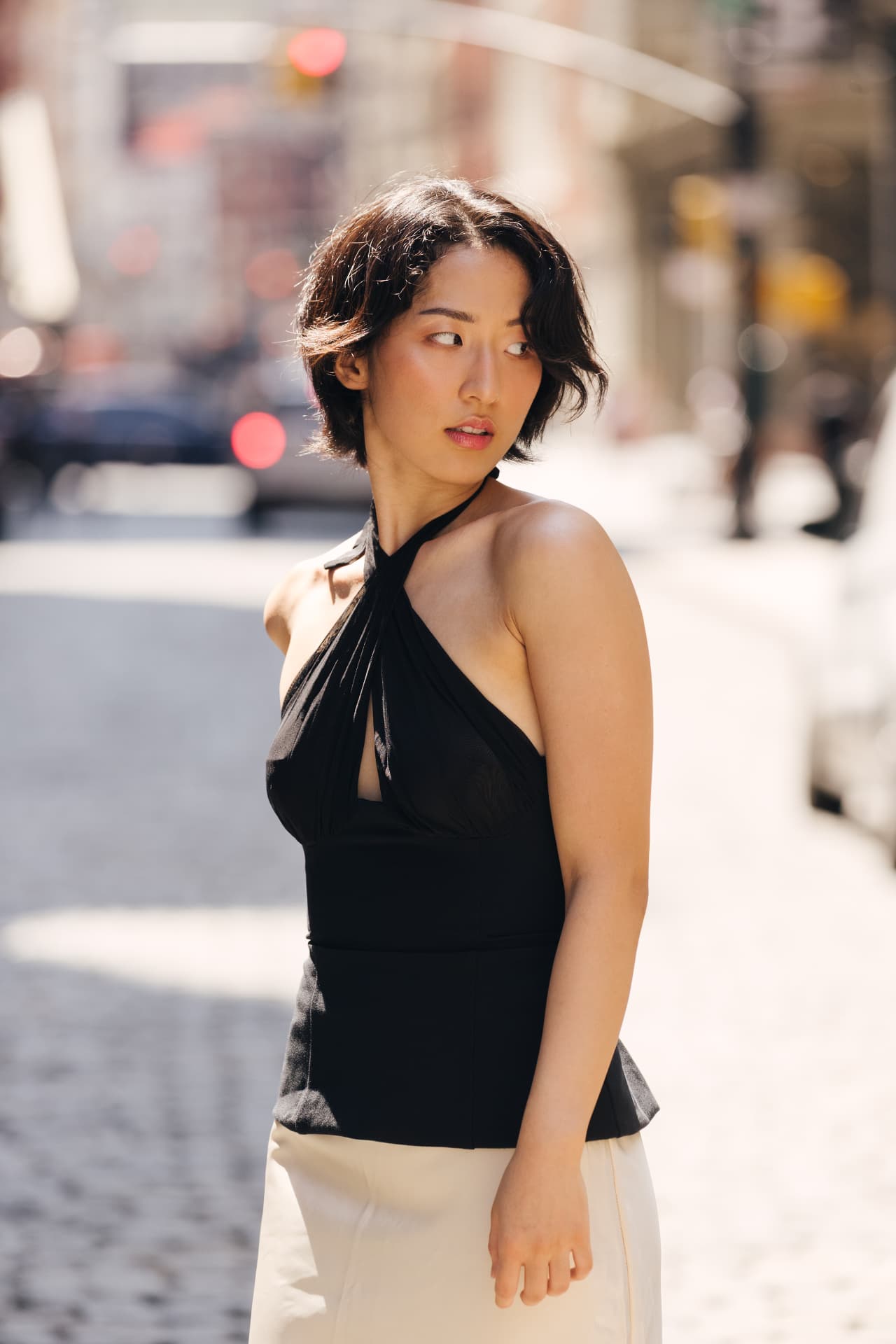 Yeon fashion story photographed on the streets of New York