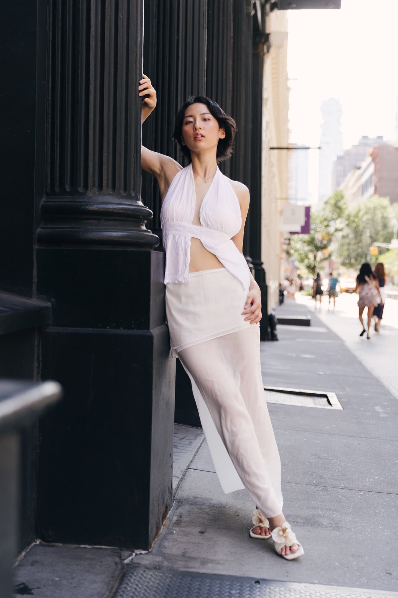 Yeon fashion story photographed on the streets of New York