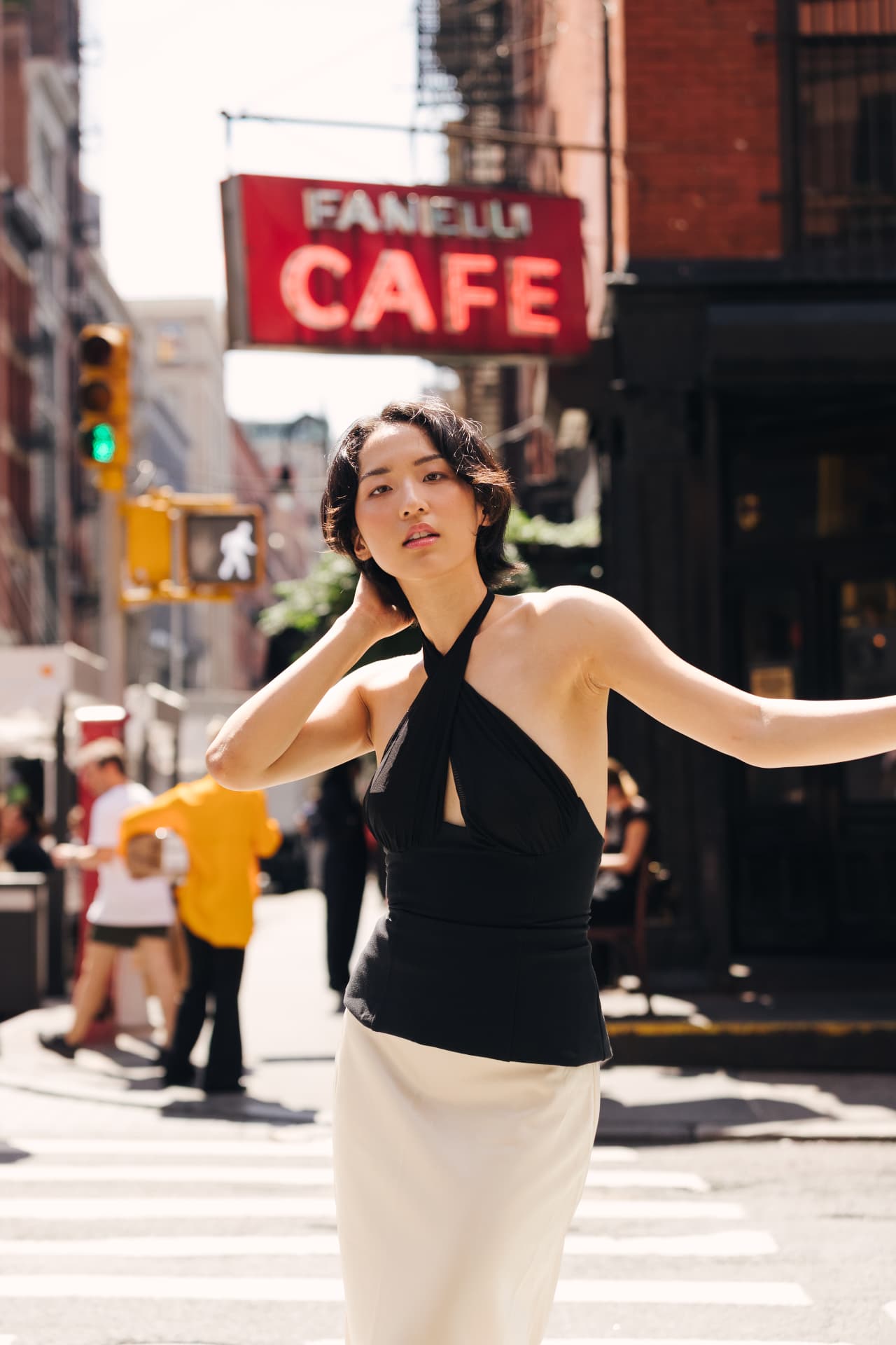 Yeon fashion story photographed on the streets of New York