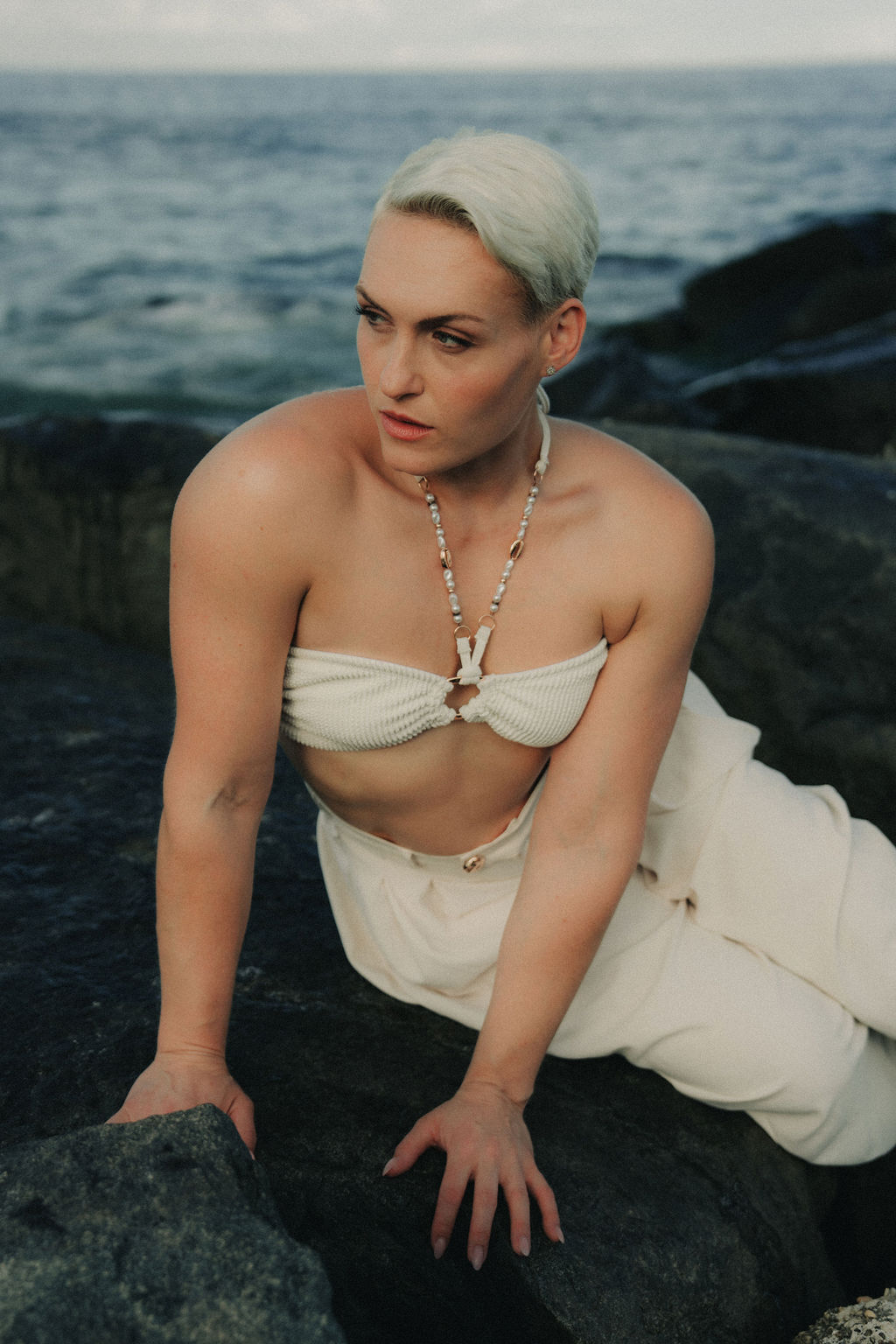 UNDERTOW beach editorial photographed in Asbury Park, New Jersey